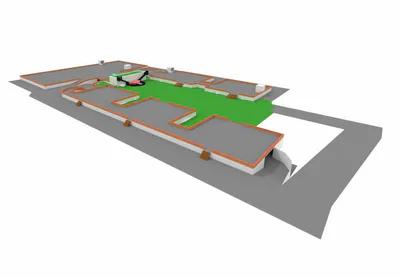 Working on the map (This was taken in blender, so will not be this quality in-game)