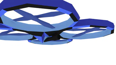 Underneath of the QuadCopter