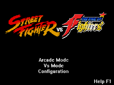 The King of - The King of Fighters vs Street Fighter