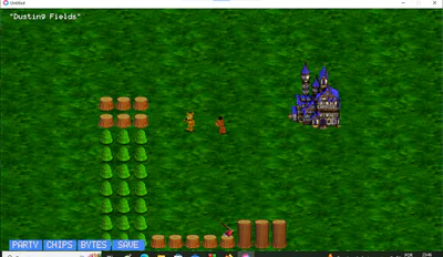 Overworld example (unfinished, manually edited player location to "Dusting Fields" for testing purposes)