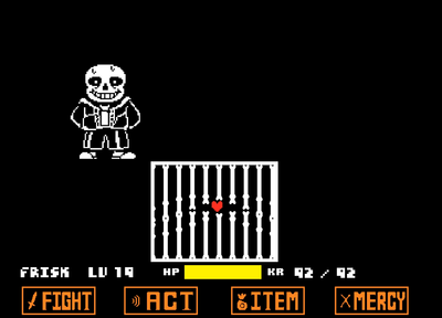 UnderTale Hard Mode Sans Figh by FDY Completed (HP INF)