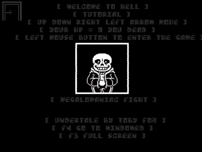 UNDERTALE: Sans Fight Project by Games of Meckland