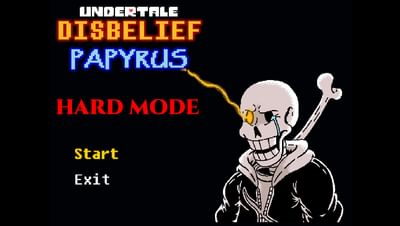 Undertale Disbelief Hard Mode By Aka Enzou Game Jolt - disbelief papyrus phase 2 roblox id code