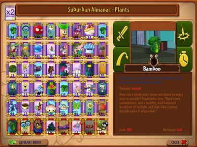 plants vs zombies almanac plants vs zombies almanac