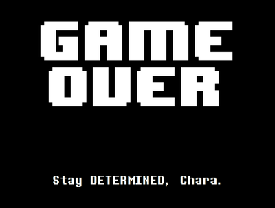 Game Over, Undertale