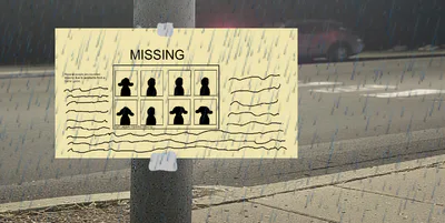 Missing people poster