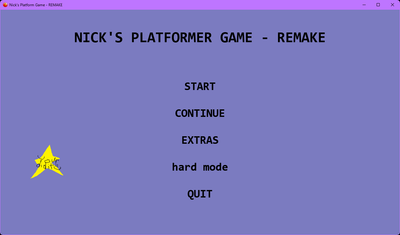 Nick's Platformer Game - 2024
