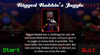 Rigged Robbie's Juggle minigame intro