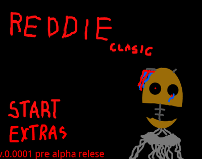 REDDIE classic pre alpha title screen