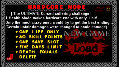 Hard 1 HP Mode
