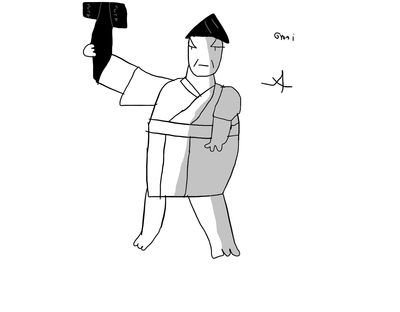 just a gyoji...an old gyoji..