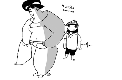 HIYORI KONDOM (with her creepy creator)