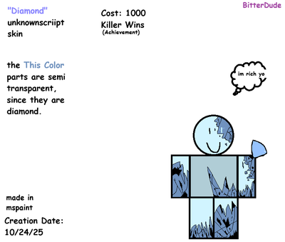 Diamond unknownscriipt skin concept art