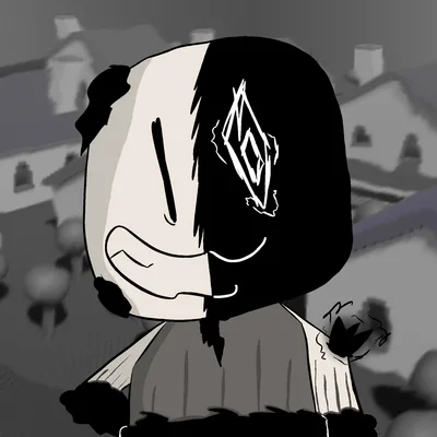 unknownscriipt art by leo_leo1 (and my profile picture as of 10/25/2025)