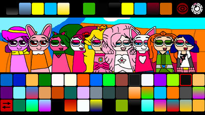 Characters who are a different shade of pink or are associated with pink. All pink-related characters are female except for Magenta who is actually a guy despite being feminine