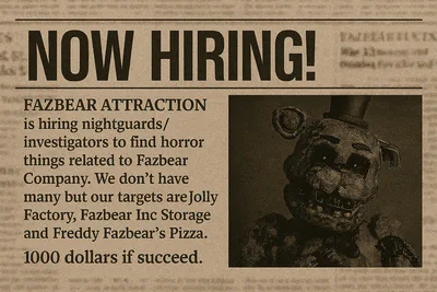 Fazbear INC Ad