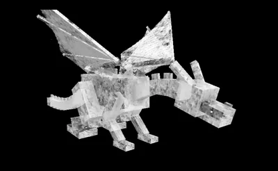 2024 HHS Parody Cameo Character #73 - Shawnta Promontezz Skeleton Ender Dragon (SPSEZD) The Skeleton Dragon - From The Dragons Mounts Mod from Minecraft