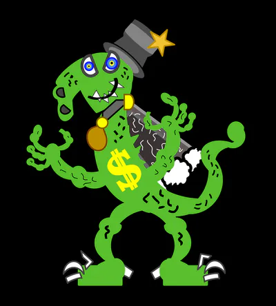 2024 Recordatus DDS Parody Character #4 - Spunney Filuro "SpentMoney GawGecko" (Created on: Jan. 4th, 2025)