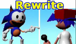 Friday Night Funkin' VS rewrite sonic round 1