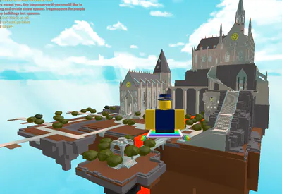 a roblox castle map meant to be used for one of the cameras