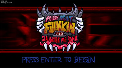 FNF: 123 Slaughter Me Sonic