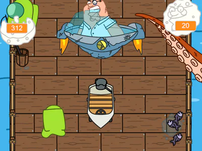 Docks Peter Boss - Motor Boat & Loch Ness Tentacle