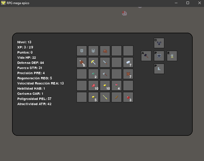 Inventario de endgame en la version 1.3 solo falta el escudo del mal