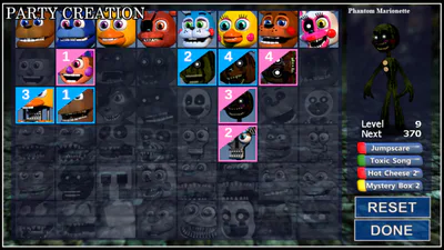 Assemble a team of your favorite FNaF characters!