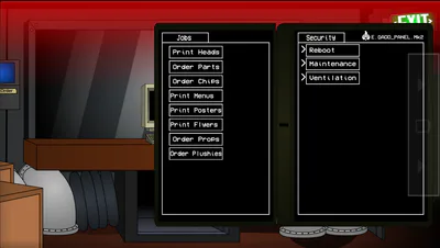 The Maintenance Panel.