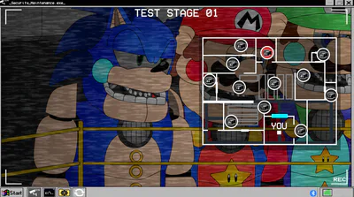 Rockstar Mario, Rockstar Sonic, and Rockstar Luigi.