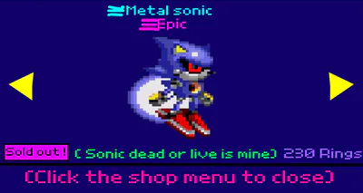 Sonic dead or live is mine.