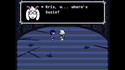 Set right at the end of Deltarune's Chapter 4!