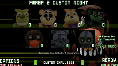 Main menu of FNaBP 2 CN