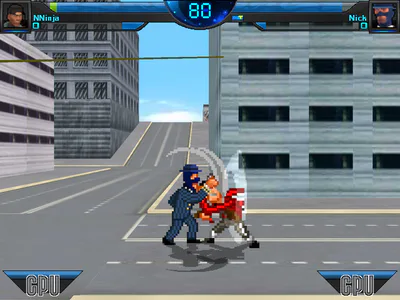 NNinja blocking Nick's attack