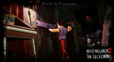 Mr. Peterson blocking an entrance - Night