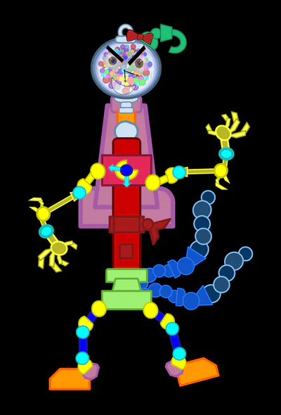 2025 Recordatus DDS Parody Character #57 - Mr. Gumball Machine (Created on: April 1st, 2026 "April Fools Day of 2026")