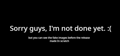 the game is not ready for release and is generally empty