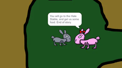 Scrunklose speaks to a character telling them to get some groceries.