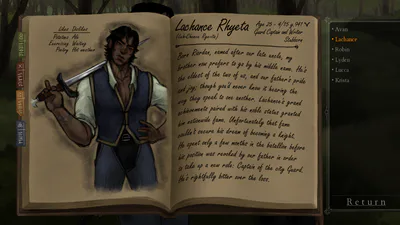 Avan's journal holds interesting artwork and important information.