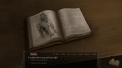 Screenshot from Chapter 2 of Divine Omen!