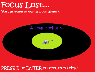 You died, in this game. This easy, easy, poorly designed game.