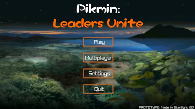 W.I.P Title screen for Pikmin: Leaders Unite