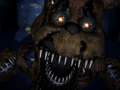 Five Nights at Freddy's 4: NIGHTMARE FREDDY JUMPSCARE 