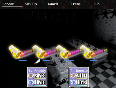 Fight in a Earthbound Style Battle System!