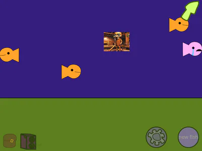 my aquarium that i use for testing (yes the triple t is one of the custom fish you can make)