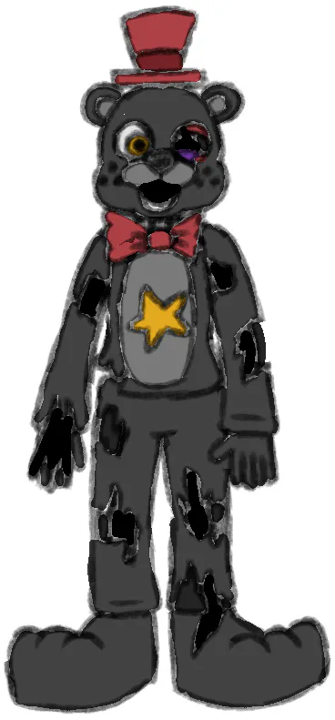 First concept sketch of Withered Leftbear with early colors (30/05/26)