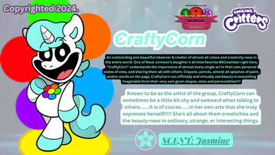 Smiling Critter Parody Poster #3 (For CraftyCorn) Version #2 - Created on: June 5th, 2026