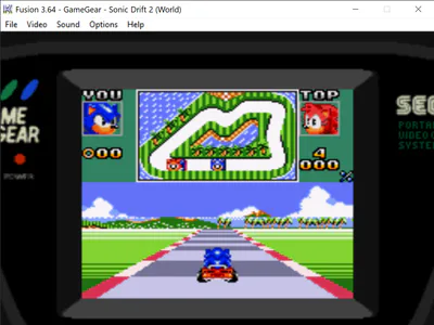 Kega Fusion (Running Sonic Drift 2)