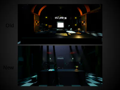 (Context: This is a comparison with the old office from the Ambitious games studios remastered trailer with the new and current office.)