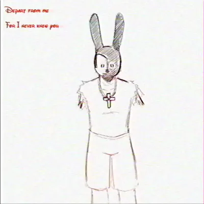 "God? God? GOD!?" Said the Bunny, The same bunny who dug his teeth into the mans flesh